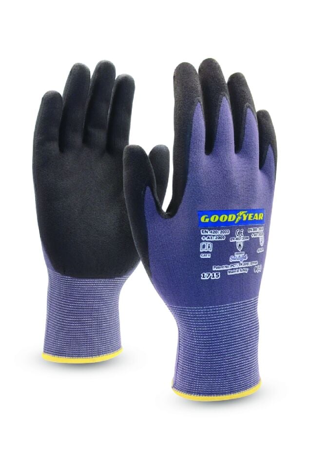GOODYEAR 1715 ELDİVEN GRİ NİTRİL KÖPÜK 12 Li Paket