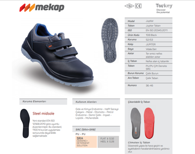 Mekap Jüpiter 108R S2 Cırtlı İş Ayakkabısı
